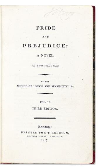 Austen, Jane (1775-1817) Pride and Prejudice.